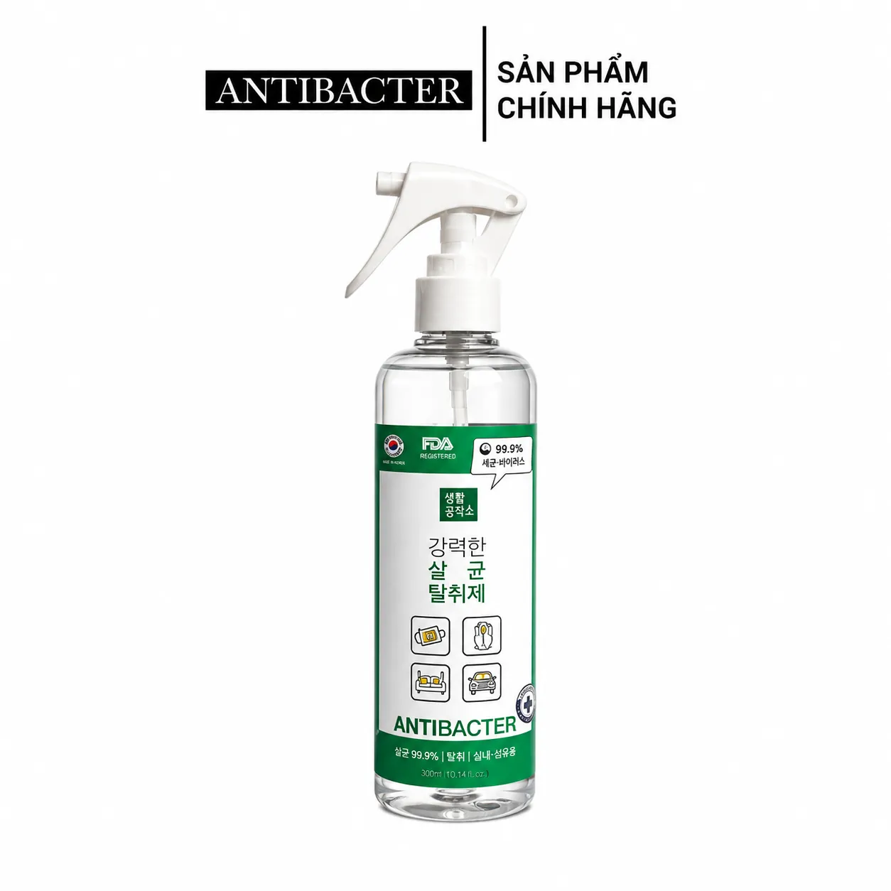 Xịt Khử Trùng Anti-Bacter 300ml