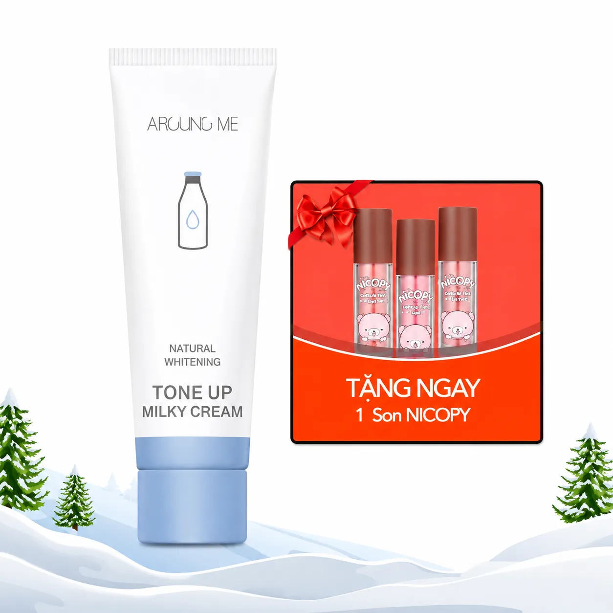Kem Sữa Dưỡng Nâng Tone Da 70ml - Natural Whitening Tone Up Milky Cream